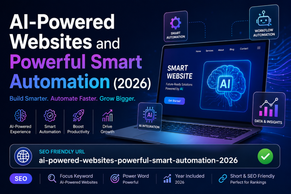 AI-Powered Websites and Powerful Smart Automation(2026)