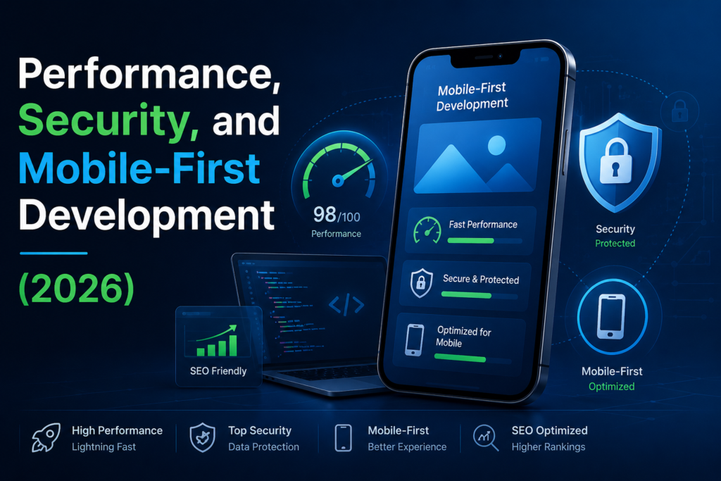 Performance, Security, and Mobile-First Development(2026)