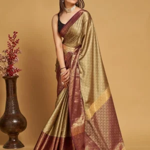 MAHADEV ENTERPRISE Woven, Self Design Banarasi Silk Blend, Cotton...more